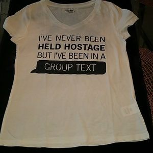 White & Black Graphic Tee